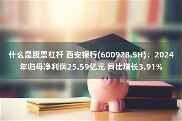 什么是股票杠杆 西安银行(600928.SH)：2024年归母净利润25.59亿元 同比增长3.91%