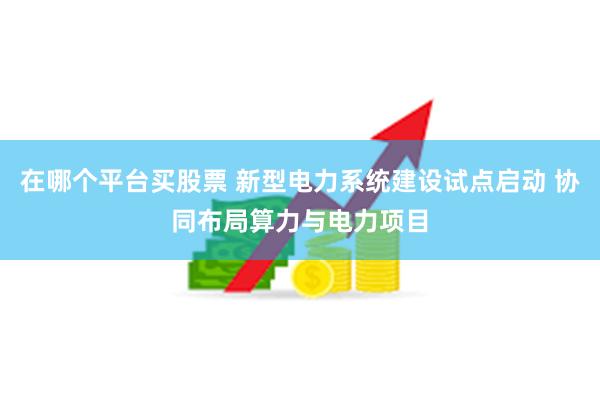在哪个平台买股票 新型电力系统建设试点启动 协同布局算力与电力项目
